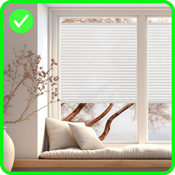 Plissee nach Maß | Ella Wabenplissee | weiß