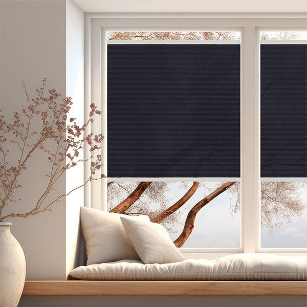 Dress Blue | Ella Wabe Plissee | blau