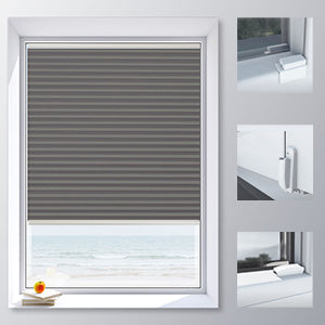 Moon Grey | Ella Wabe Plissee | grau | verdunkelnd