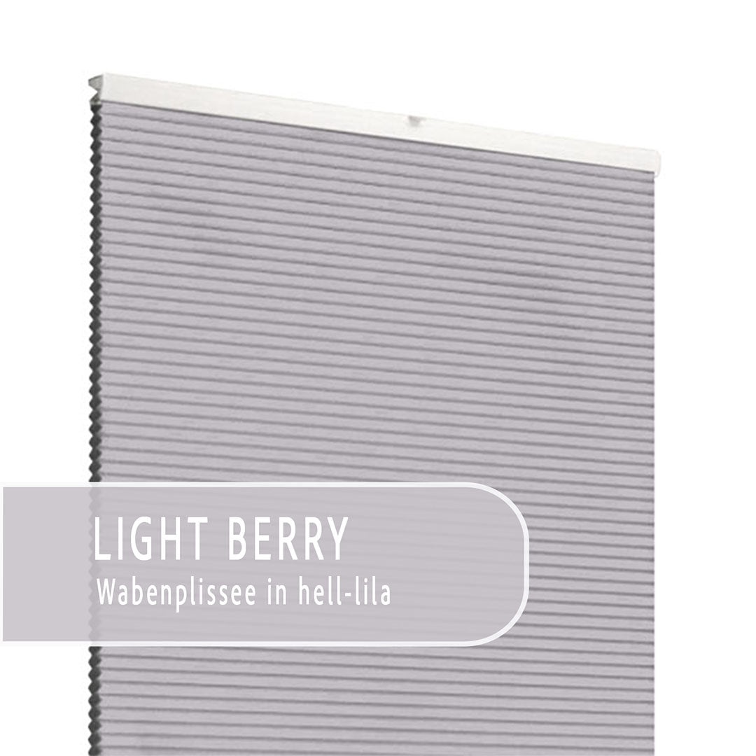 Light Berry | Ella Wabe Plissee | helllila | verdunkelnd