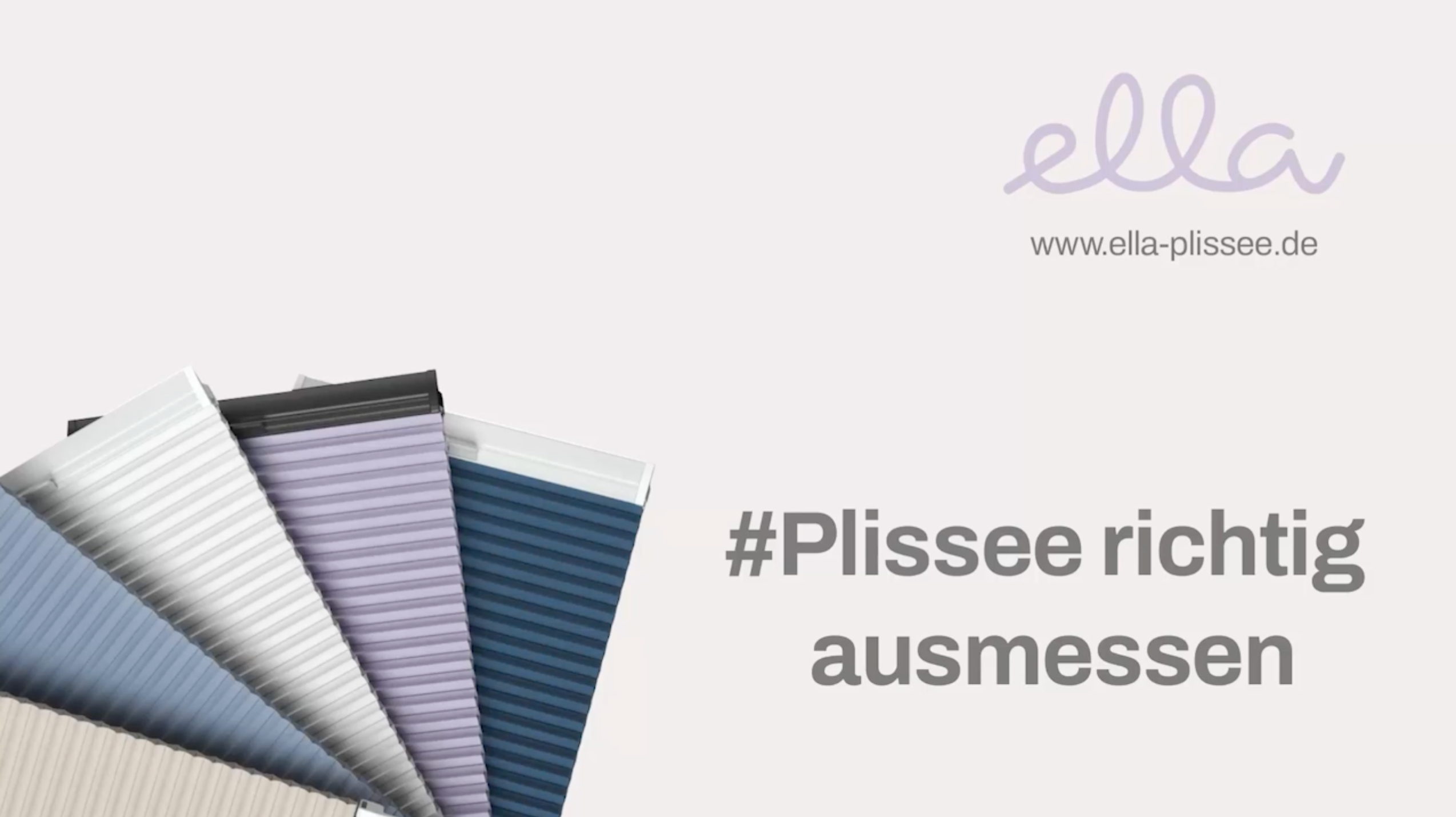 Video laden: Plissee messen