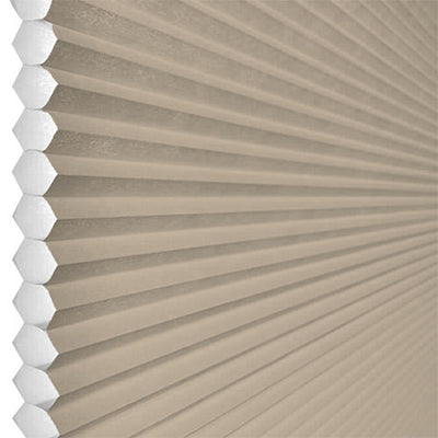 Light Taupe | Ella Wabe Plissee | sand