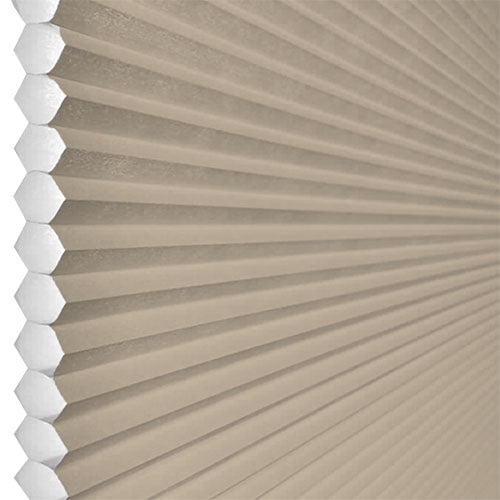 Light Taupe | Ella Wabe Plissee | sand