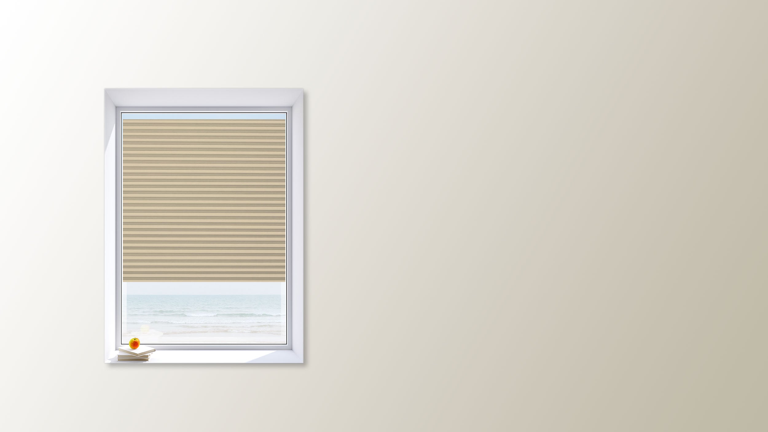 Sun Light | Ella Wabe Plissee | creme