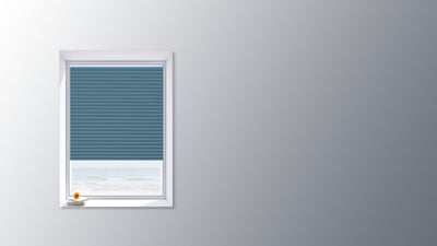 Blue Ice | Ella Wabe Plissee | hellblau | verdunkelnd