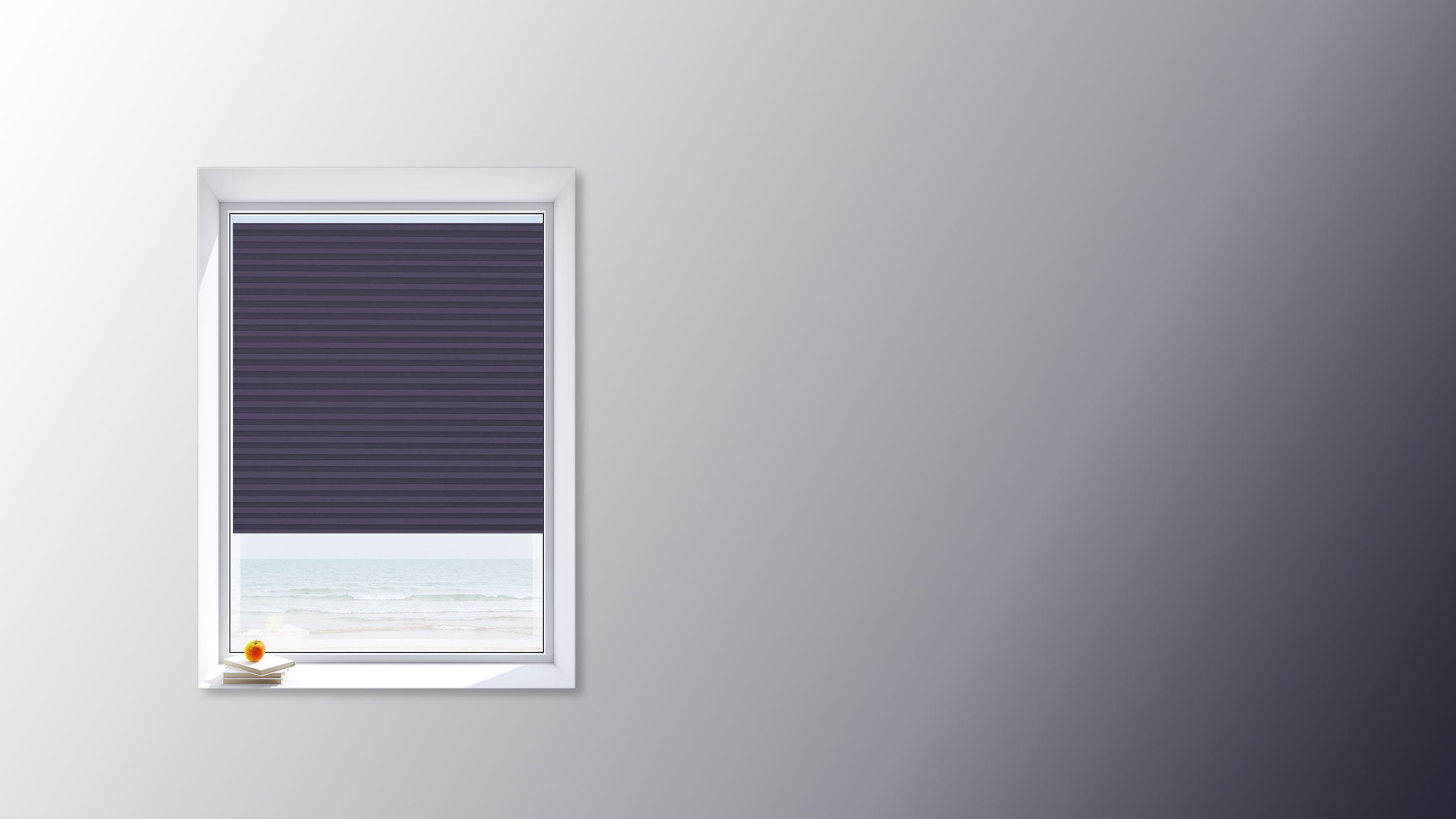 Dress Blue | Ella Wabe Plissee | blau | verdunkelnd