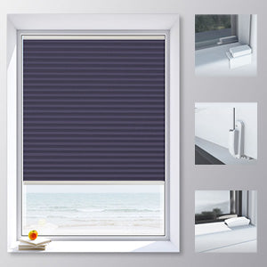 Dress Blue | Ella Wabe Plissee | blau | verdunkelnd