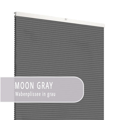Moon Grey | Ella Wabe Plissee | grau