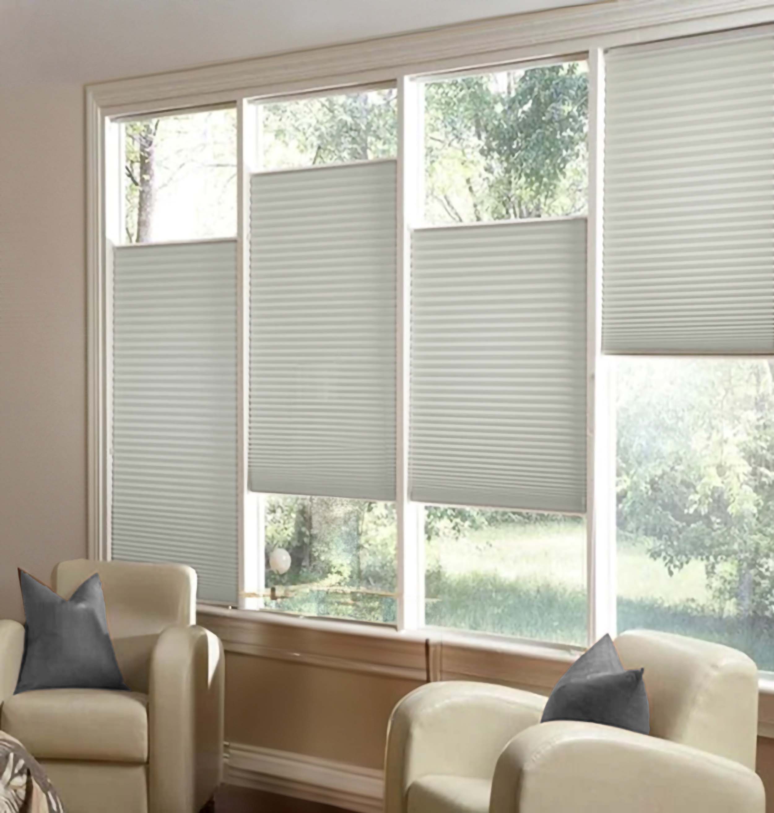 Vapor Gray | Ella Wabe Plissee | grau