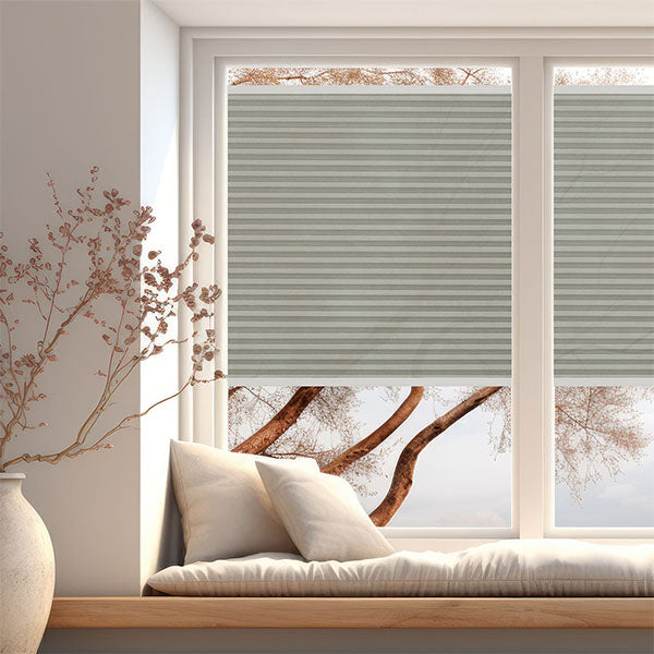 Vapor Gray | Ella Wabe Plissee | grau